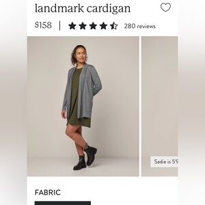 Wool& Heather Grey landmark Cardigan size XL